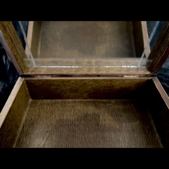 19th Century Burl Wood Box With Bakelite Handle - Picture 16 of 16